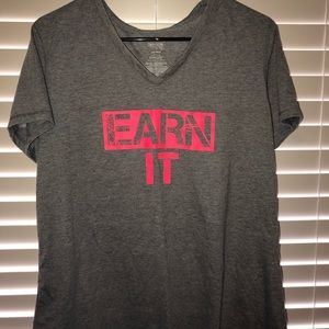 Soft Semi Fitted Grey Graphic T-shirt